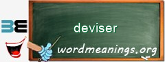 WordMeaning blackboard for deviser